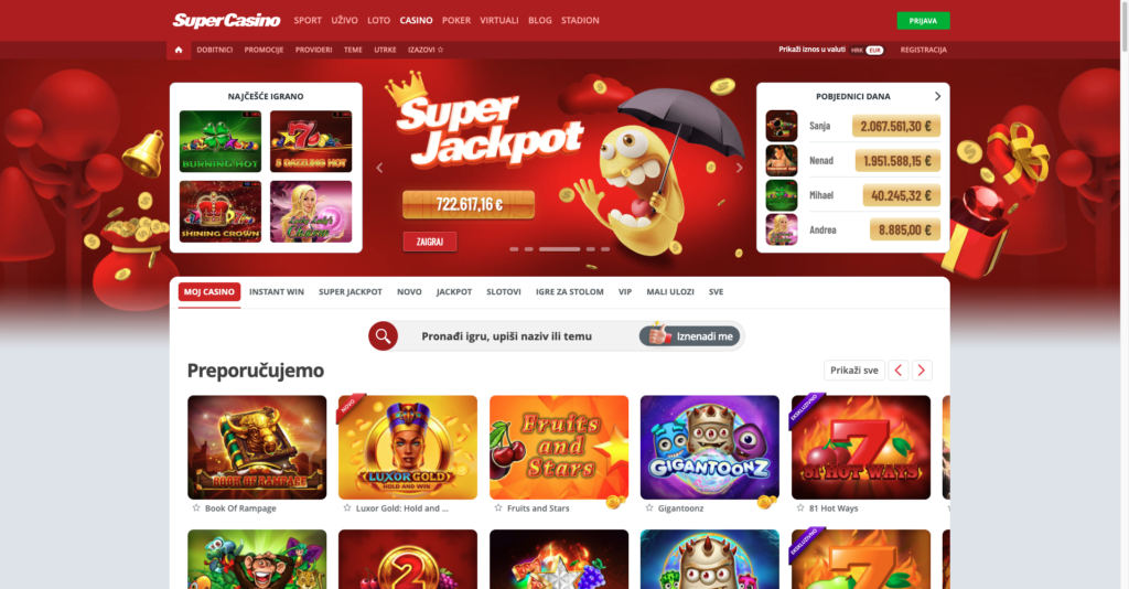 Super sport casino website