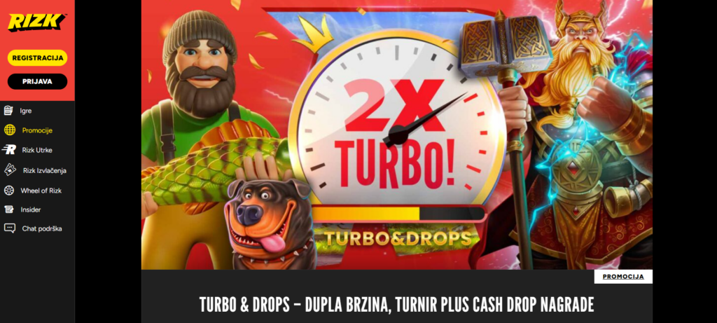 Rizk Casino Turbo & Drops Promotion