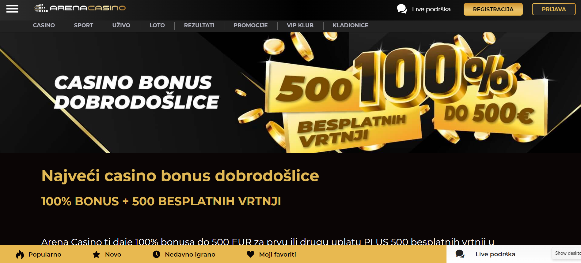 Arena Casino - Nevjerojatan dobitak: 21.792 € | Arena Casino | Najbolji ...