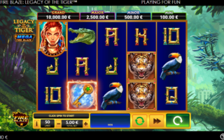 Mega Fire Blaze Legacy of the Tiger Slot