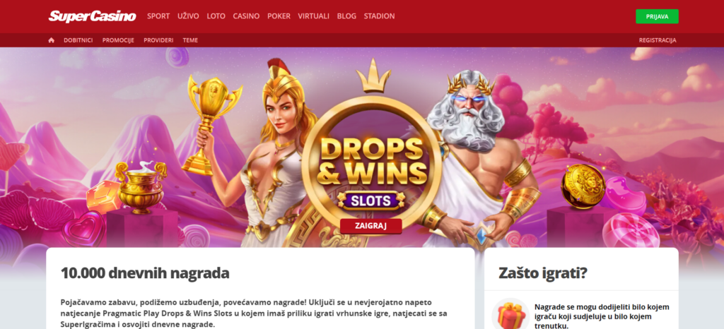 SuperSport Casino Drops&Win Promotion