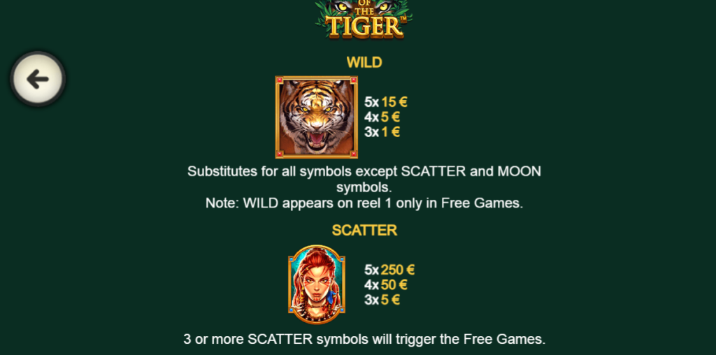 Mega Fire Blaze: Legacy of the Tiger Wild & Scatter Symbols